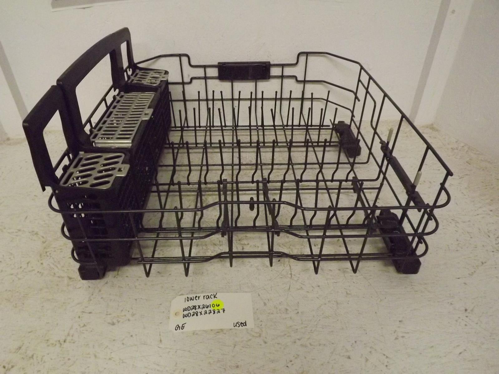 GE Dishwasher WD28X26106 WD28X22827 Lower Rack Used GE Dishwasher WD28X26106 WD28X22827 Lower Rack Used